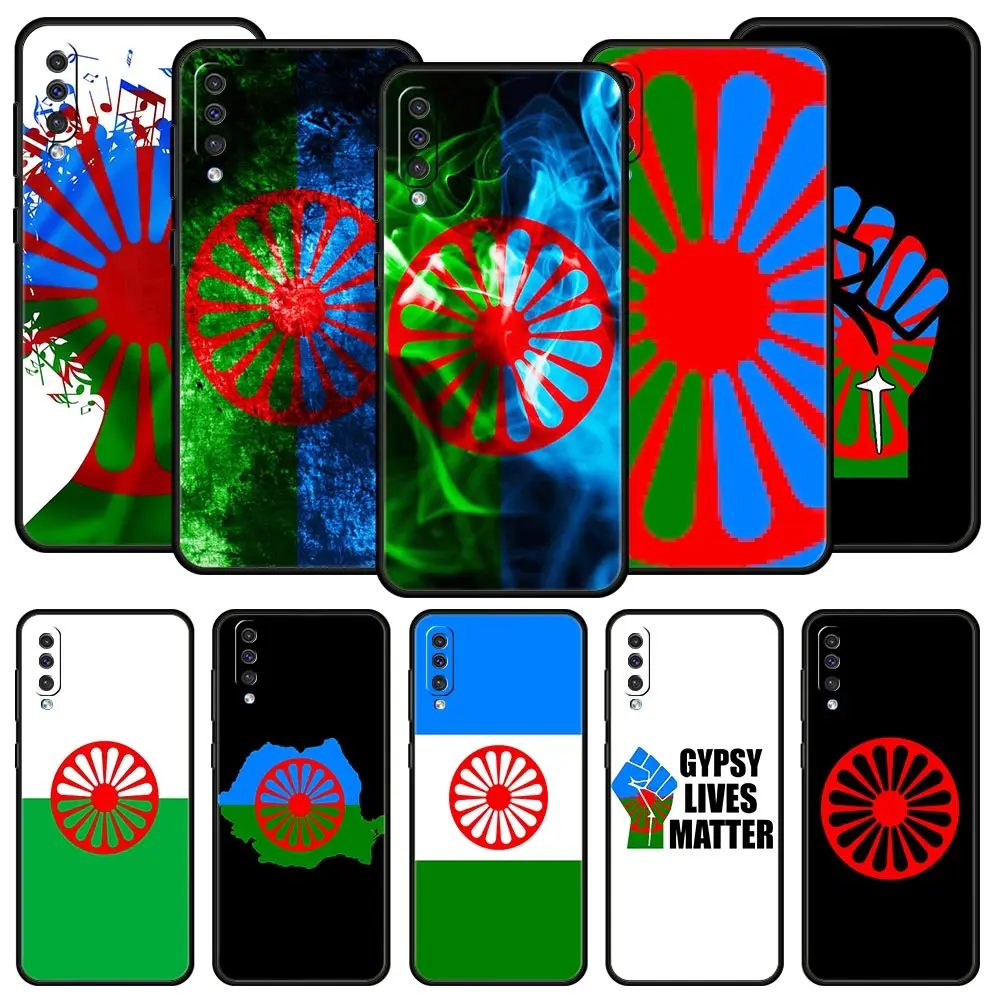 Gypsy Romani Roma Flag Case For Samsung Galaxy A52 A12 A50 A72 A20e A30 A02s A22 A32 5G A20s A70 A10s A40 A10 A04s Phone Cover