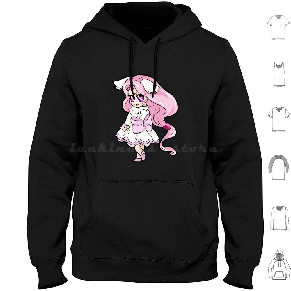 Little Princess Rose Pink Anime Hentai Kawaii Gift Hoodies Long Sleeve Princess Little Little Sister Rose Pink Anime