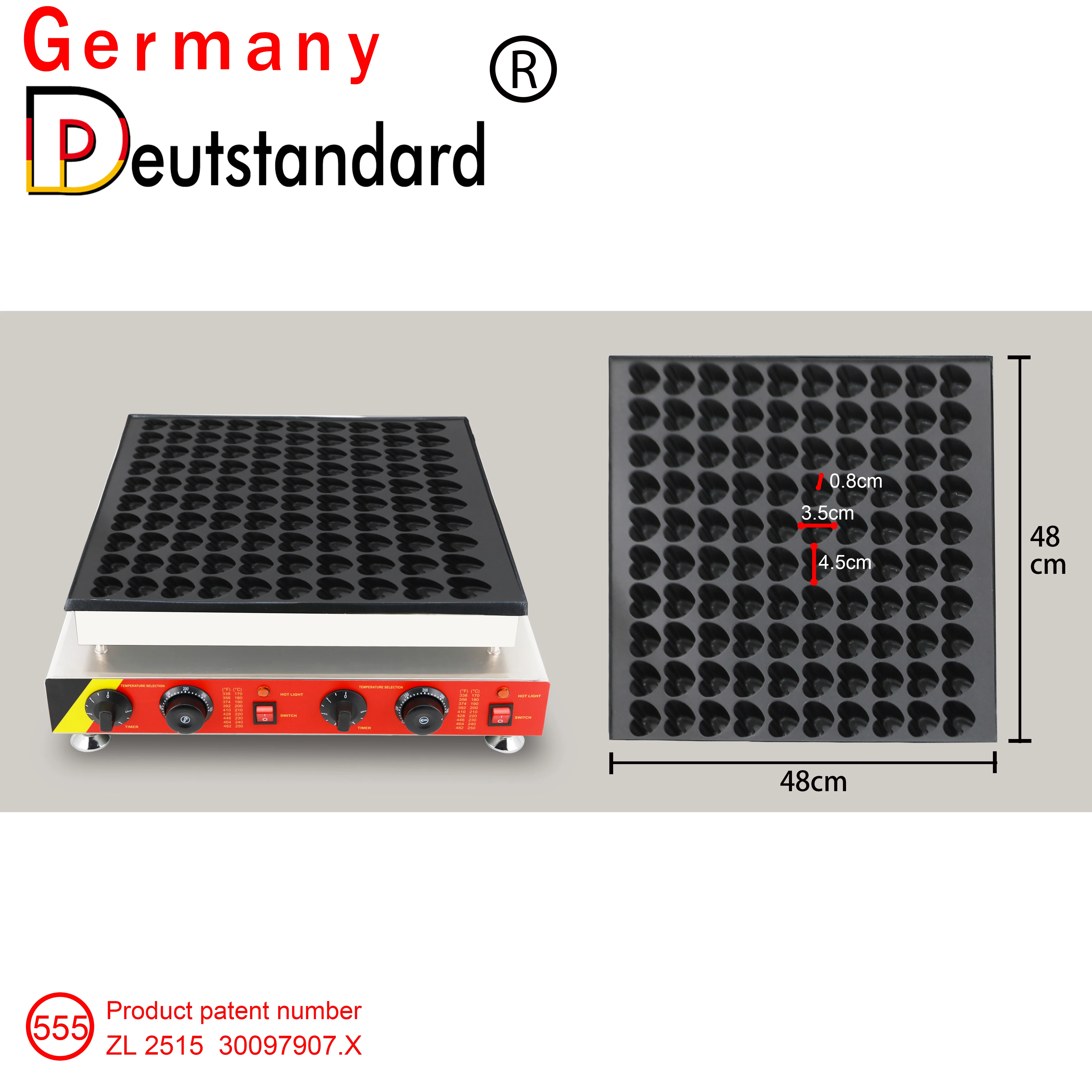 Elektryczne urządzenia do robienia poffertjesów i naleśników z 100 otworami, maszyny piekarnicze, grill do gofrów