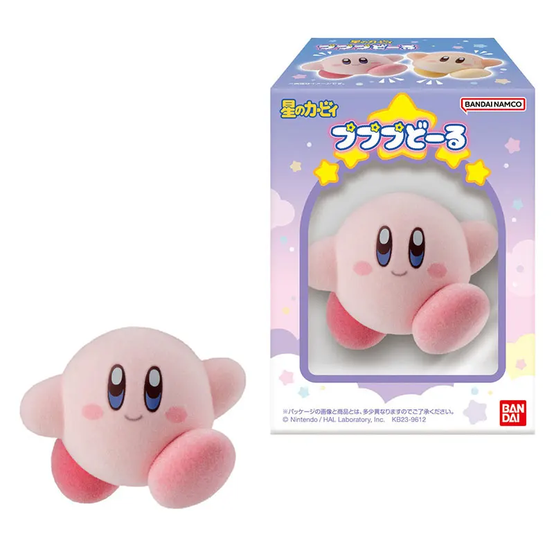 BANDAI Kirby Gacha Action Figure Waddle Dee Flocking Collectible Toy Model for Anime And Game Fans