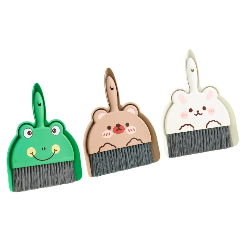 Multiple Face Brush Dustpan Combination Soft Brush PP Collector Permanent Substance For Countertop Floor Seal Removal B95B