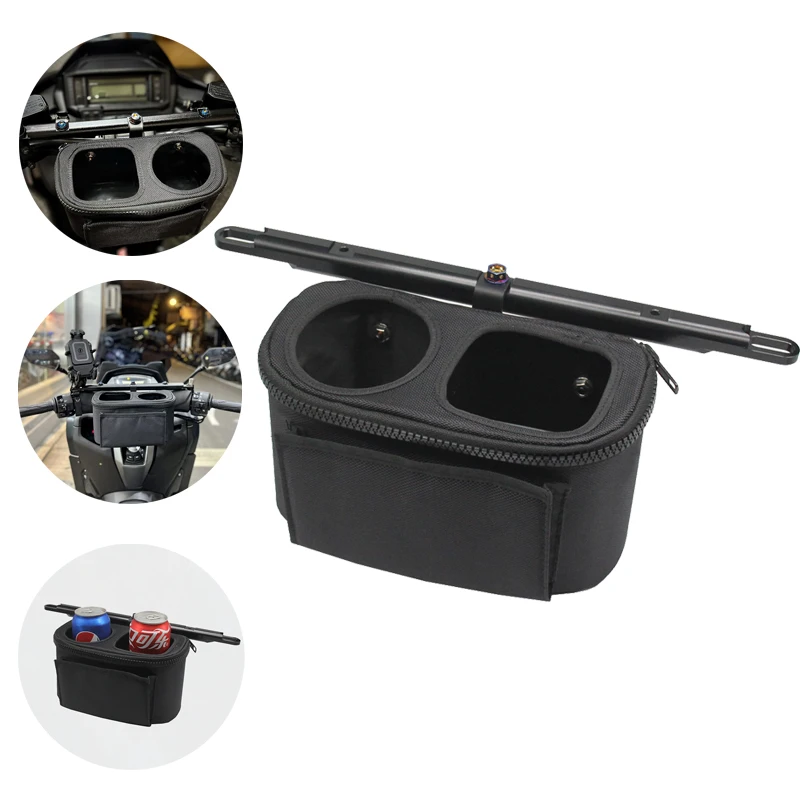 

For YAMAHA XMAX 250 XMAX300 Motorcycle Handlebar Drinking Water Bottle Cage Cup Holder Scooter Cupmounts Storage Bag