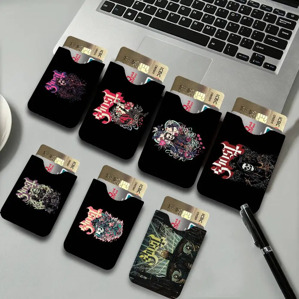 Rock G-Ghosts Band Classic Music Credit ID Business Card Holder, Practical Pocket Gift for Outdoor Driving & Daily Use