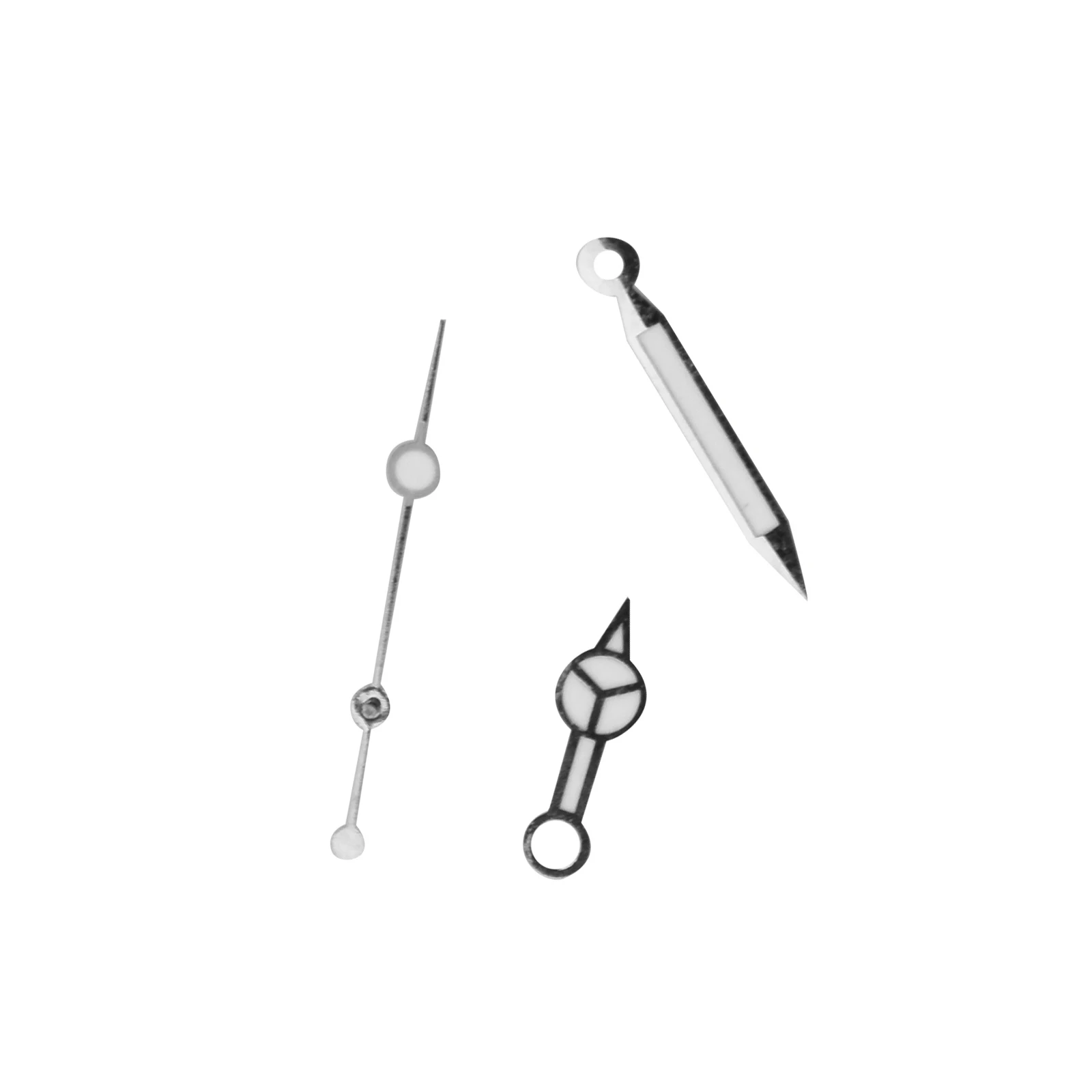 New Silver Plated Watch Hands Kit Compatible With ETA 2824 Tudor Submariner