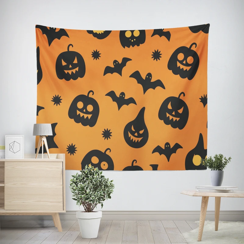 Home decorations modern room decor items wall tapestry aesthetic bedroom wall art large fabric tapestrys Halloween Autumn funny