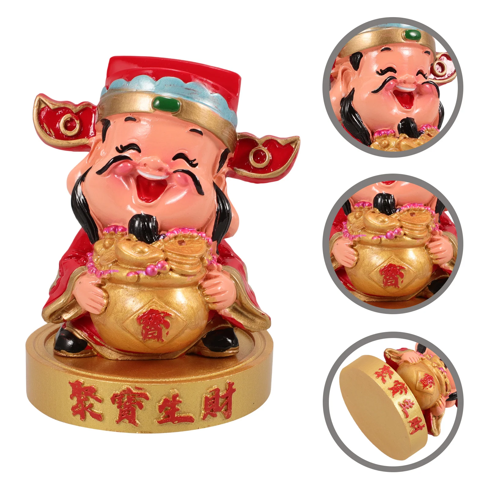 

Wealth Decor Car Ornament Festive Atmosphere Unique Design Vibrant Colors Interior Enhancement Car Dashboard Decorations