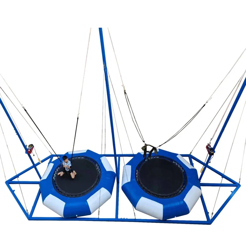 Trampolín elástico para adultos para interiores/exteriores, cama de salto alto, trampolín de salto físico para uso en parque de trampolín