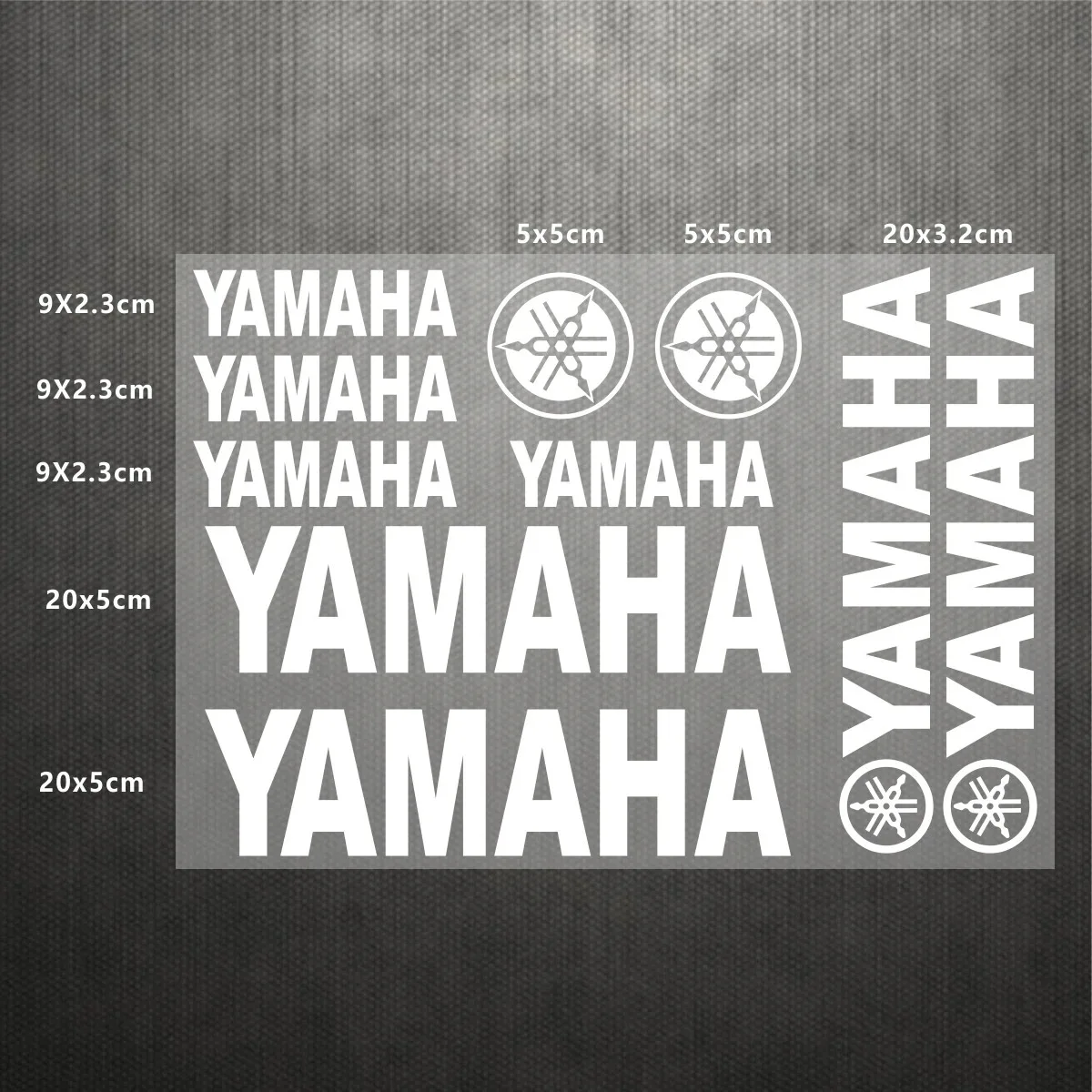 لملصقات ياماها الإنجليزية شعار دواسة دراجة نارية خزان الوقود خوذة الديكور مجموعة ملصقات
