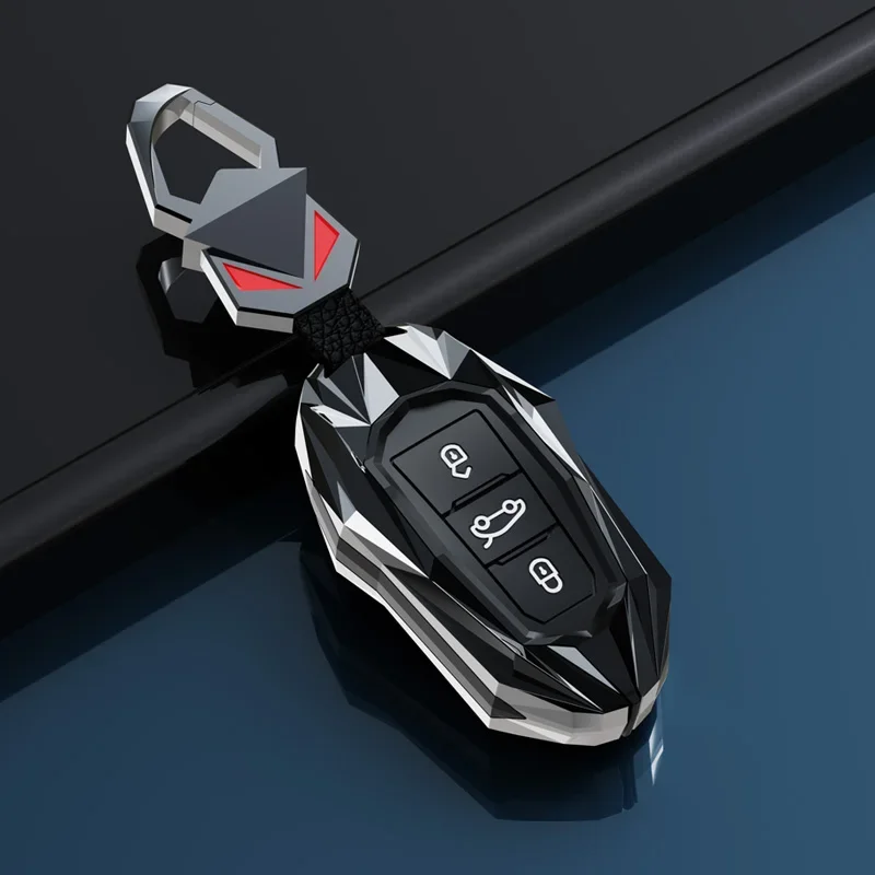 

Alloy Car Smart Key Case Cover Shell For Peugeot 2008 3008 4008 5008 308 408 508 Citroen C1 C2 C4 C6 C3-XR Picasso Grand DS3 DS5