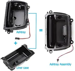 LHD Center Console Ashtray Cover with Lining Box Suitable For BMW 5 Series F10 F11 2010-2017