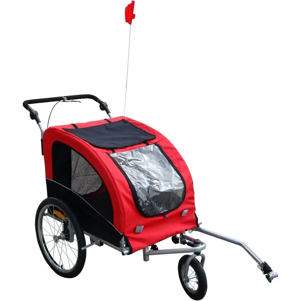 

Велосипедный прицеп Black & Red с подвеской для кошек, собак и велосипедов