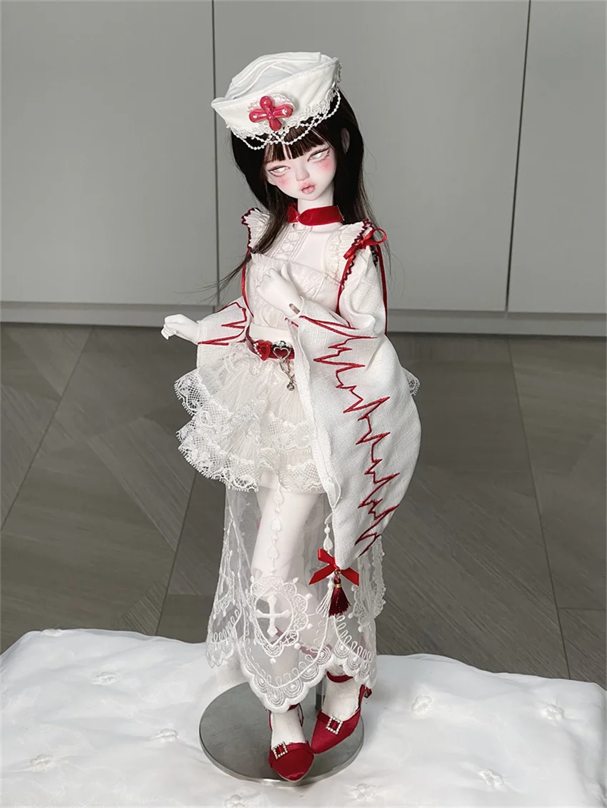 In Stock BJD/SD Shoes 1/3 1/4 High Heels Girls Silk Pointy One-button High Heels Multi-colored BJD Doll Accessories