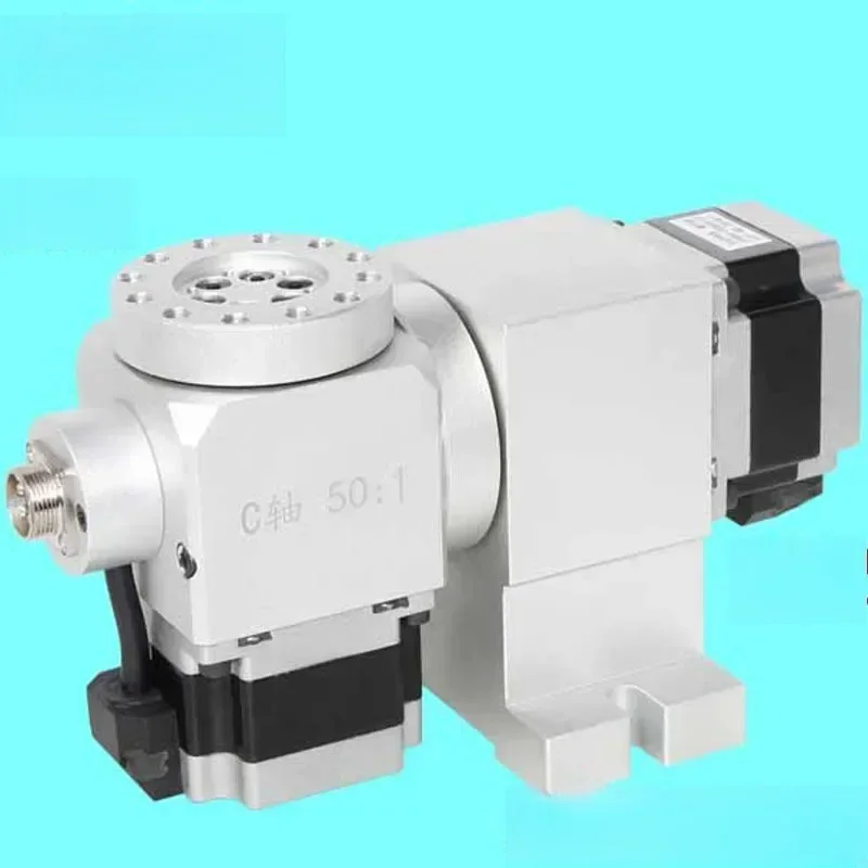 2026 5-axis CNC Indexing Head 60MM Indexing Head 50/1 Indexing Disc Harmonic Reduction Gearbox 14-50 (no Return Difference)