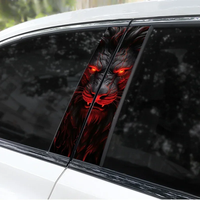 

Ferocious Animal Car B-Pillar Decal Diy Car Door Post Vinyl Waterproof Decal Custom Car Door Center Pillar Decal