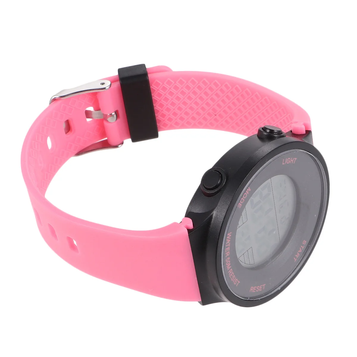 1Pcs 's Luminous Electronic Watch Multifunction Stopwatch Alarm Week Display Durable Pink Wristwatch Electronic Watch