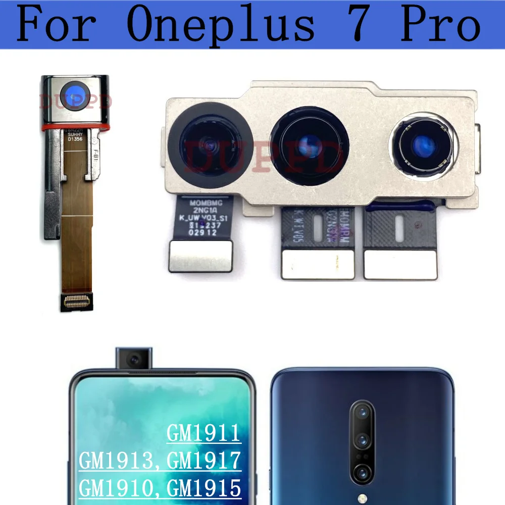 Original Rear Camera For Oneplus 7 Pro 1+7Pro Selfie Front Facing Lift Camera Bracket Motorized Pop-up Assembly Module Parts