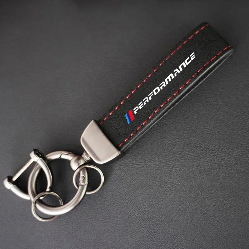 Suede Zinc Alloy Car Key Rings Keychain For BMW Performance i8 Z4 Z8 X3M X4M G82 G80 F80 F87 G30 G20 G32 F40 F45 F46 E70 E71 A