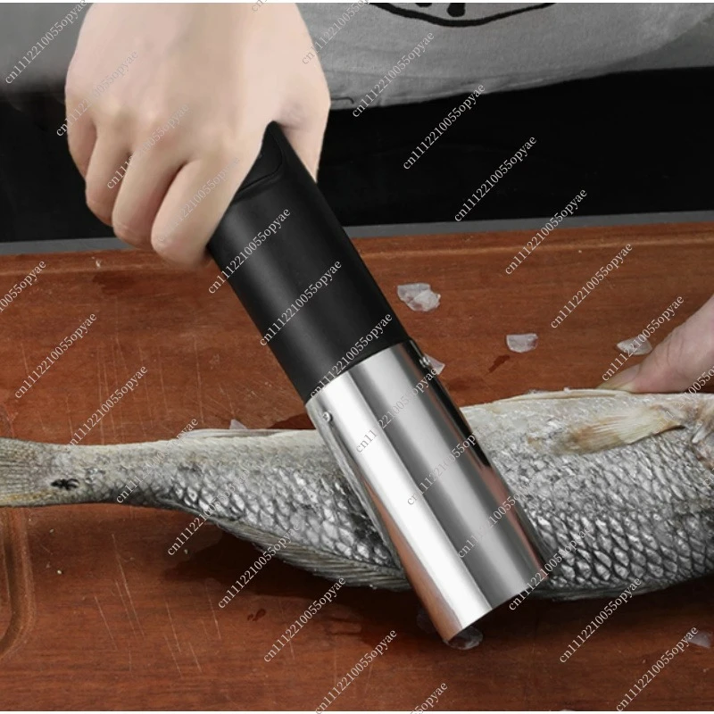Wireless Electric Fish Scale Remover Scraper Rechargeable Fish Scaler Planer Commercial Household Kitchen Seafood Cleaning Tool