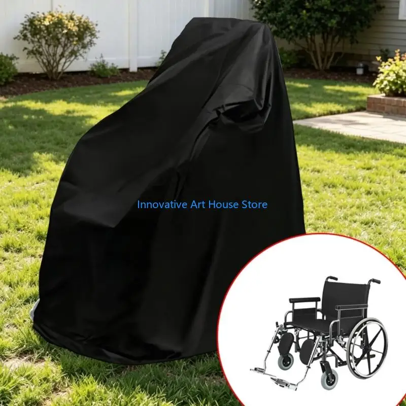 E1PC Electric Wheelchair Cover for Home Outdoor Storage with Lower Cord