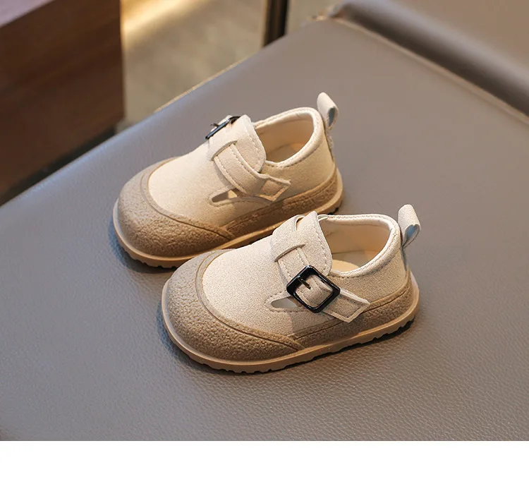 Boken-Schuhe für Jungen, weiche Sohlen, Kinderschuhe, 2025, Neuheiten, 0–1 Jahre alt, Sportschuhe für Kinder, modische Retro-Bohnenschuhe – Detail 2