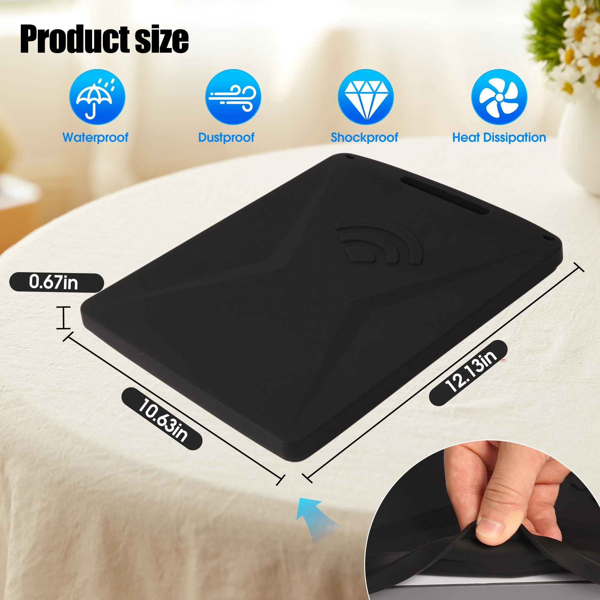 

Liquid Silicone Protective Case for Starlink Mini Satellite Dish Portable Full Cover Shell Dish Antenna Protective Cover