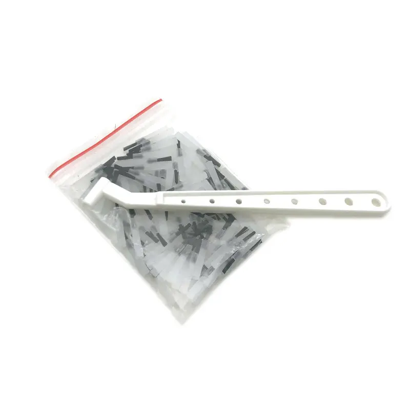 Punte per spazzole Composite monouso affidabili dentali da 100 pezzi con 1 manici per spazzole