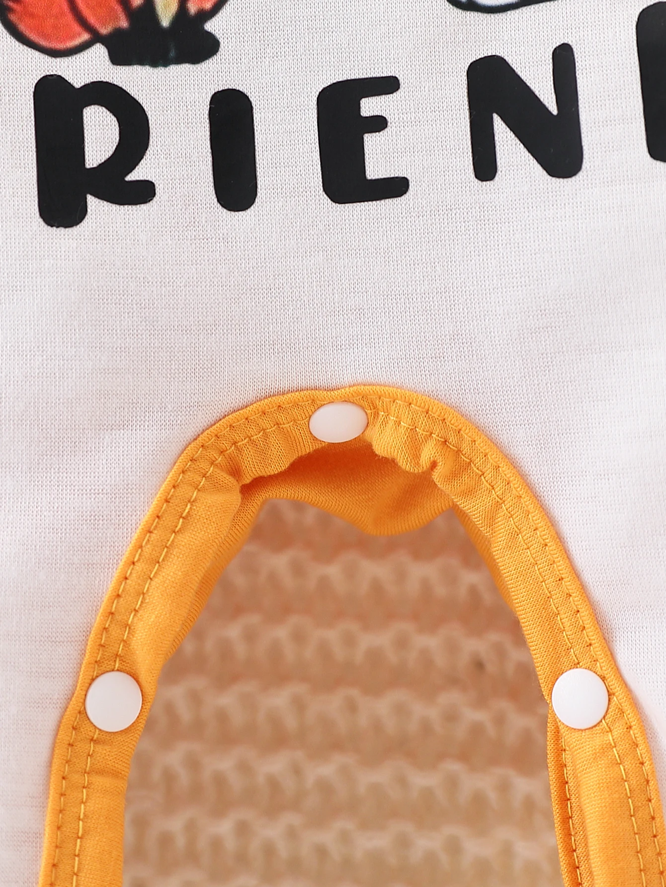 Baby-Jungen-Herbst-Langarm-Body, 1-teilig, Cartoon-Tier-Print, zweifarbiges Design mit geteilten Trägern, Rundhalsausschnitt – Detail 6
