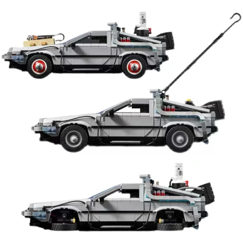 Back To The Future DeLoreaned DMC-12 Time Machine 10300 Creative Expert Racing Car Moc Brick Model Building Blocks Toy