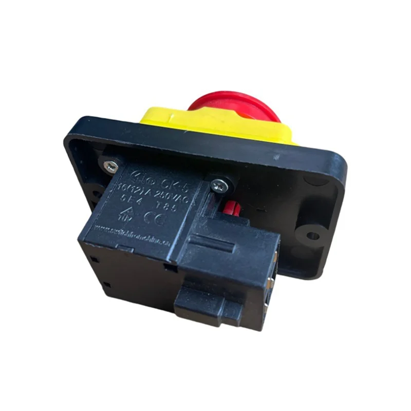 ABNL CK5 AC250V 4-Pin Start Stop No Volt Release مفتاح بـزر دفع مشترك لآلات الخشب والأشغال المعدنية