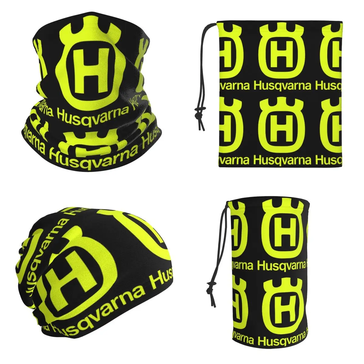 H-Husqvarnas Bandana Neck Cover Printed Wrap Scarf Multi-use Cycling Scarf For Men Women Adult Breathable