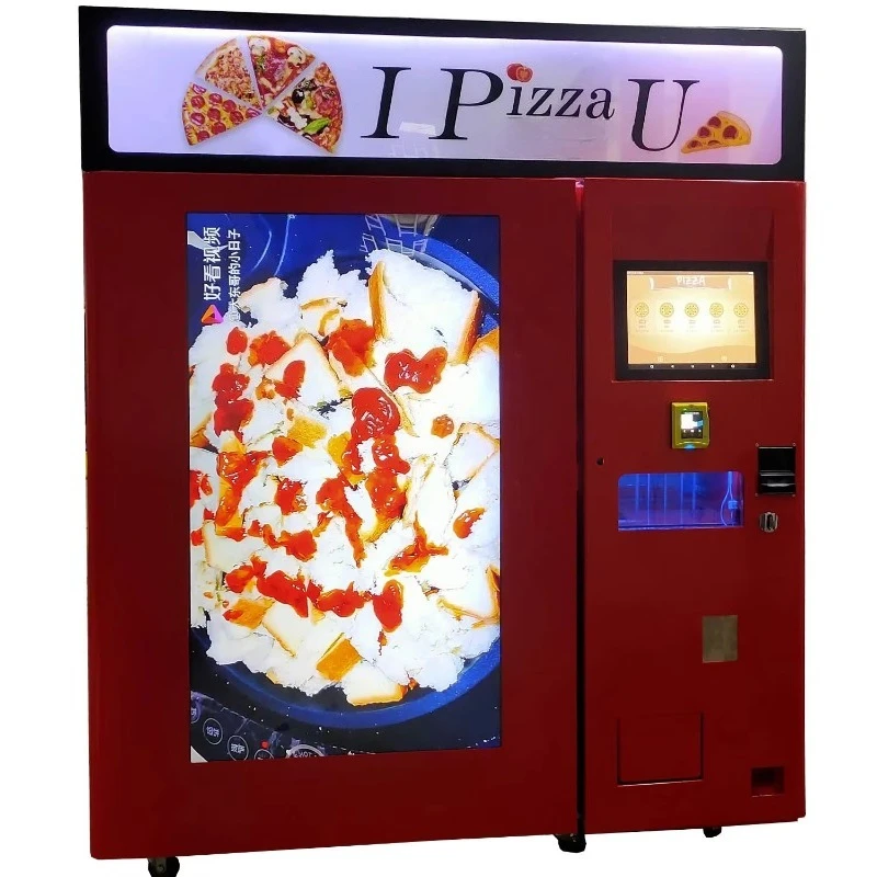 Máquina expendedora de pizza fácil de usar con sistema de horneado y sistema de calentamiento, lista para hornear Pizza Mate, alta calidad, buen precio