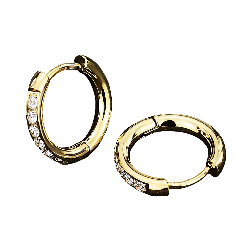 20897 Edelstahl-Zirkon-Ohrringe, Mini-Linie 1,6/2/2,5 mm, hochglanzpoliert, Ohrring-Zubehör, minimalistischer Stil, Größe 8/10/12 mm – Detail 2