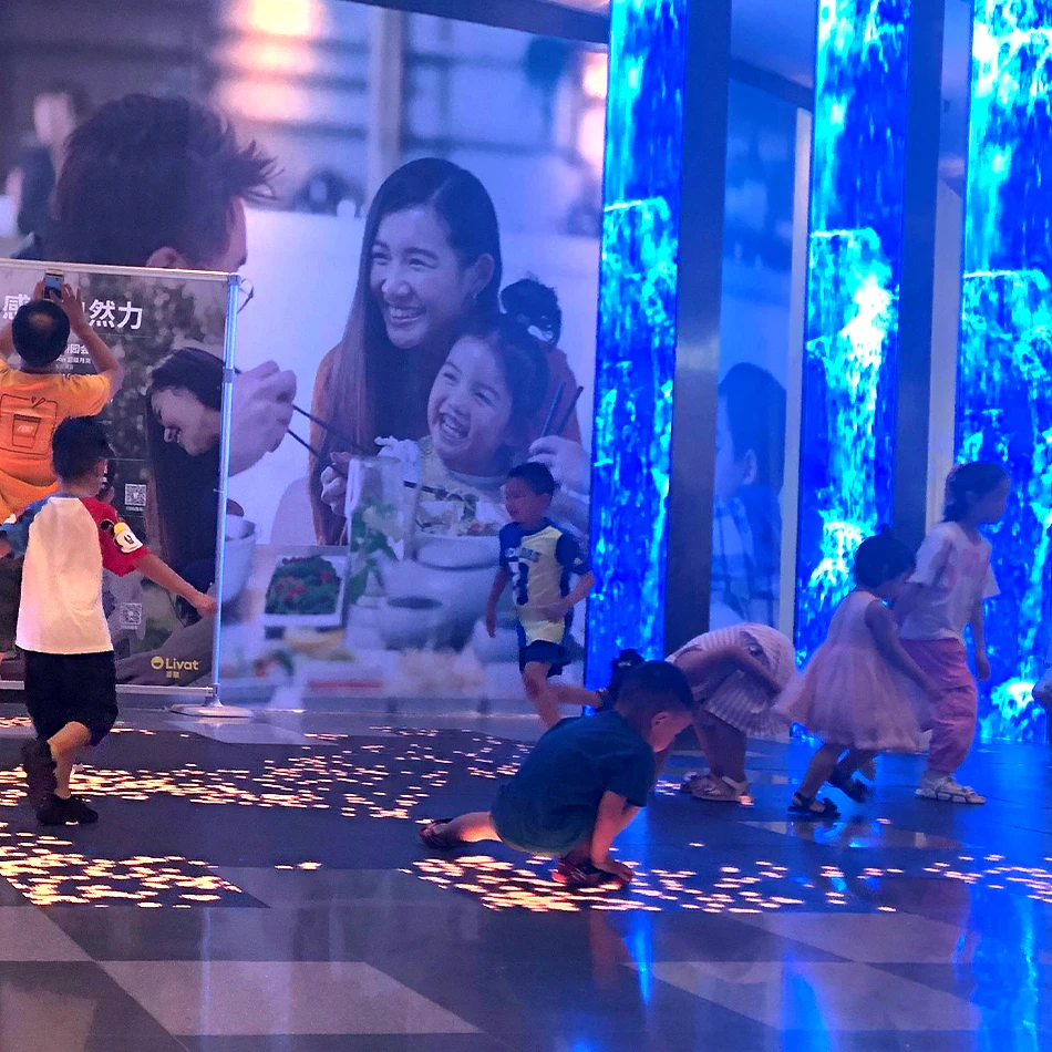 Popular Smartboard Interactive Floor Games Christmas Starry Night Light 3D Projection Whiteboard Screen Store Exhibition Mall