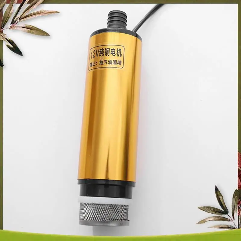 

Portable 2 In 1 Oil Pump Refueling Tool Electric Submersible 5 Meter Steel Hose Fuel Water Camping Accessories