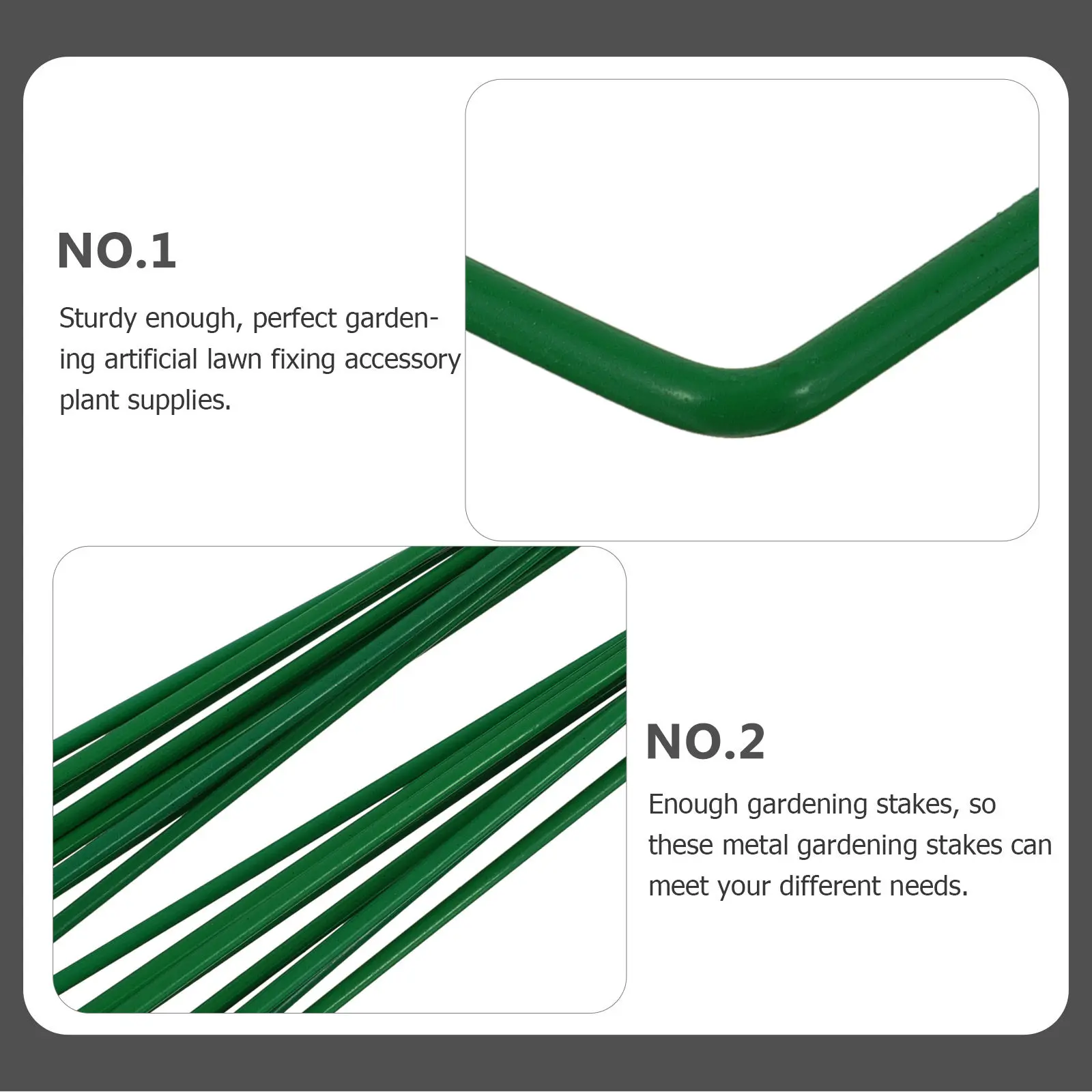 Staples U-shaped Nails Heavy Duty Garden Metal Ground Halloween Christmas Garden Fabric Stakes Garden Ground Stakes 20Pcs
