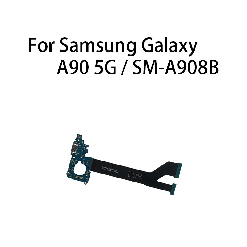 Charging Flex For Samsung Galaxy A90 5G / SM-A908N / SM-A908B USB Charge Port Jack Dock Connector Charging Board Flex Cable