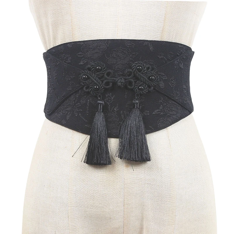 

Unique Aesthetic Design Traditional Chinese Knot Waist Belt Chinese Ancient Style Hanfu Dress Decor Corsets Tassel Belt