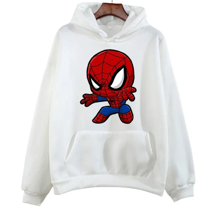 Sudaderas con dibujos de Disney para hombre, ropa con estampado de Anime de Marvel Spiderman de bolsillo, sudaderas con capucha para hombre, Jersey Popular holgado de otoño e invierno