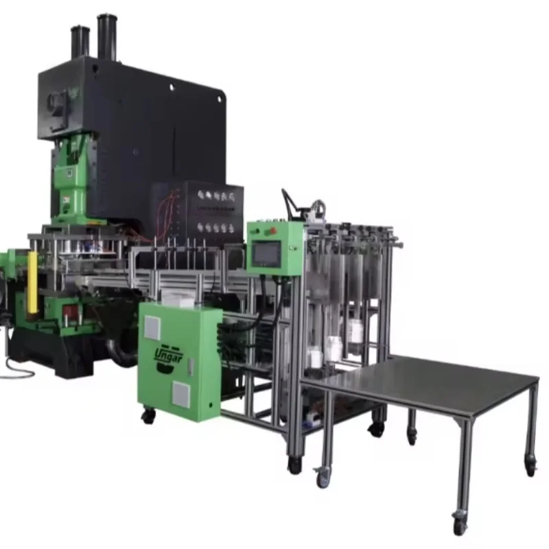 Aluminiumfolie Container Deksel Making Machine Aluminium doos Folie Voedsel Container Making Machine Automatisch