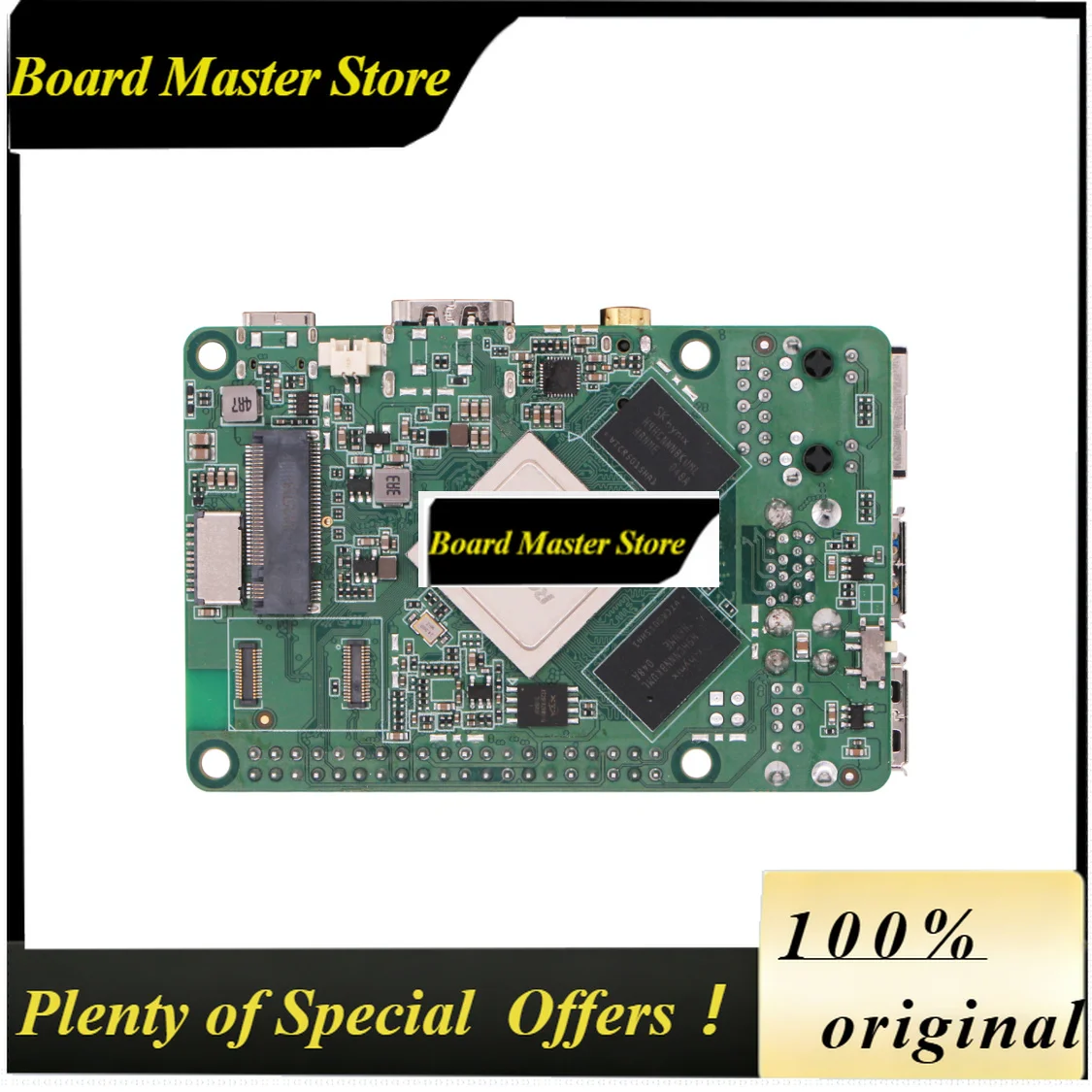 BoMaSRadxa ROCK 4A RK3399, 6-core CPU SBC, HDMI With 4K Output, Gigabit Ethernet And PCIe 2.1, Single Board Computer