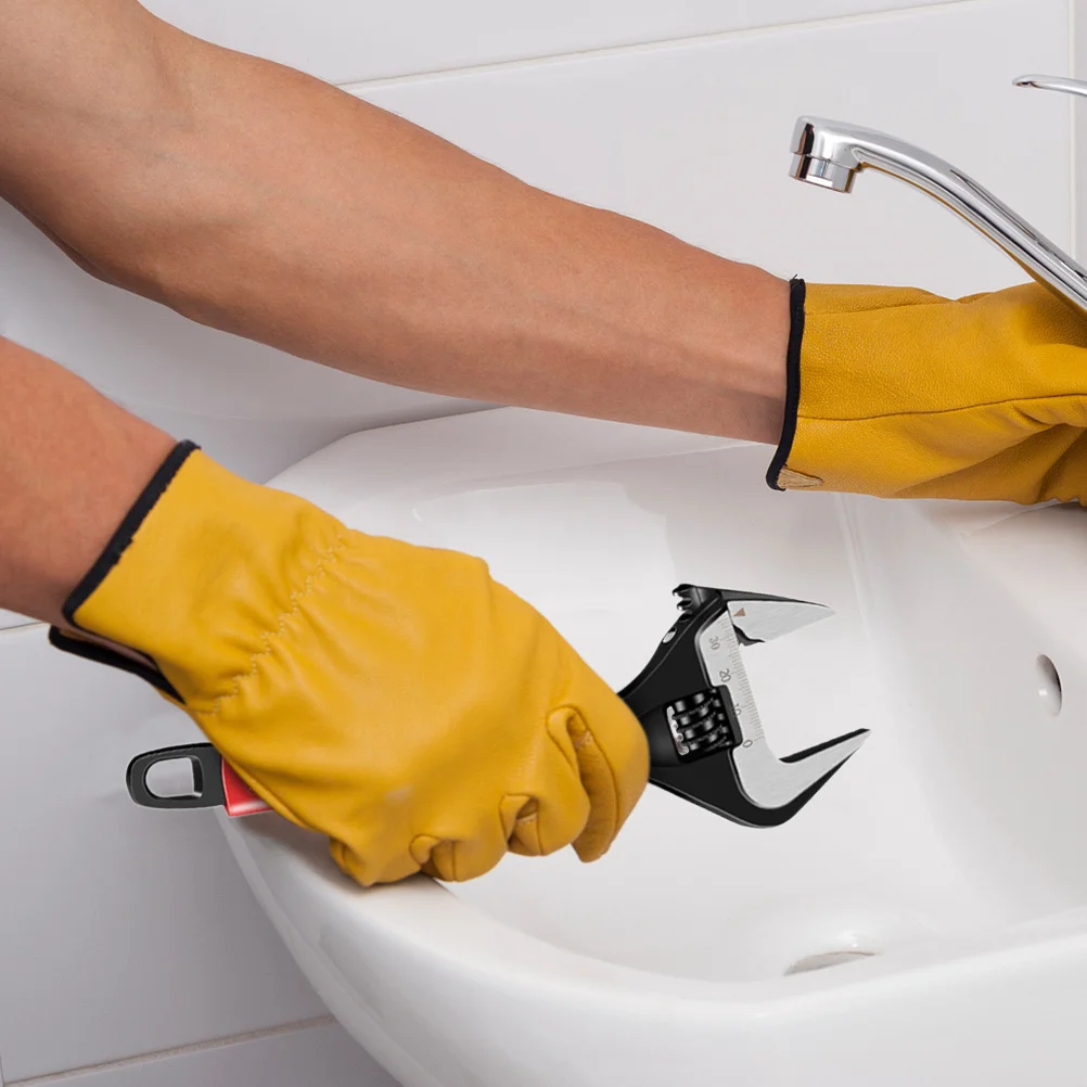 

1Pcs Adjustable Monkey Wrench Short Handle Repairing Tool for Bathroom Sink Faucets Valves Tubes Nuts Home Use