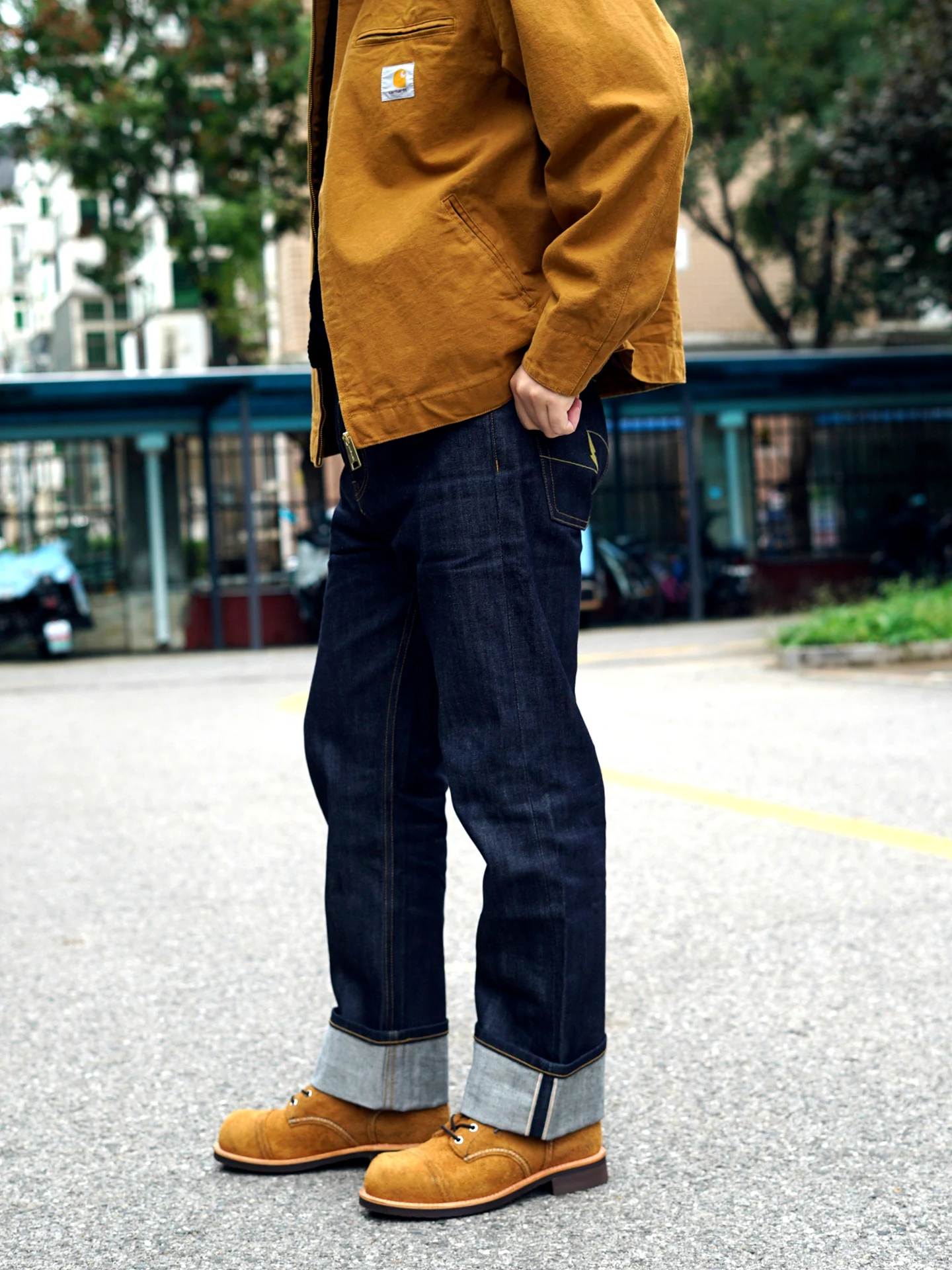 Retro Paratrooper Boots Yellow 8083 Motorcycle Boots Desert Boots Men's Work Boots Stitching Craft British Style Short Boots