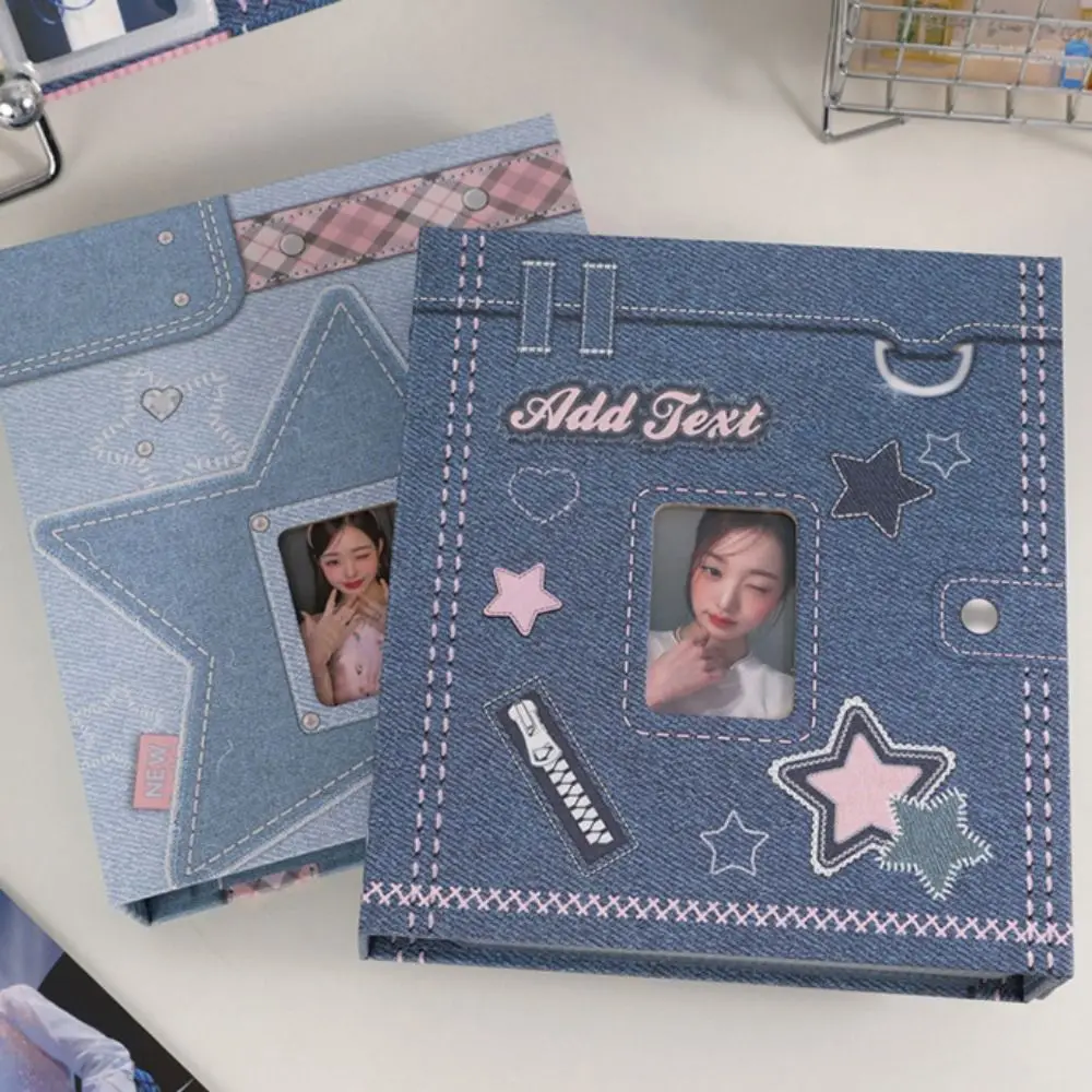 

Album Shell A5 Photocard Binder Collect Book Star Loose-leaf A5 Idol Photo Card Holder Book Jacket Ins Cowboy Idol Photo Album