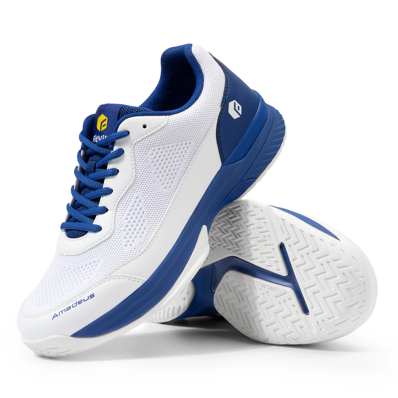 FitVille Soprt Schoenen voor Heren Tennisschoenen Professionele Training Sneakers Antislip Zweetabsorberend Gezwollen Voeten Steunzool