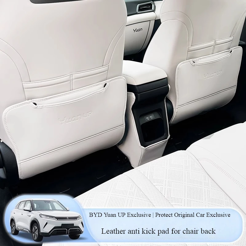

3pcs For BYD Yuan Pro Yuan UP EV 2024 2025 Car Seat Back Anti-Kick Mat Waterproof Anti-Dirty Protector Mat Interior Accessories