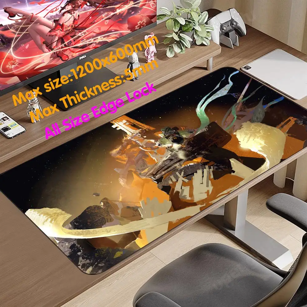 Outer Wilds Laptop Cushion High Definition Printing 1200x600 Mouse Pad Super Big Large Desk Mat All Size Edgelock Rubber Mat