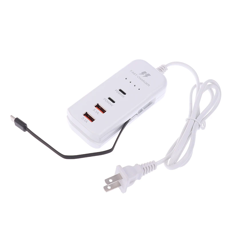 携帯電話用USBハブアダプター,USプラグ,急速充電,PDタイプC,急速充電,壁充電器,マルチポート,1個