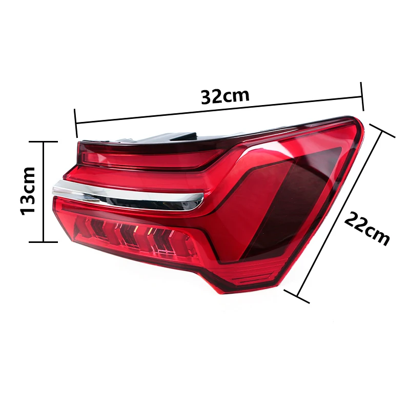 4 Pcs Car LED Turning Flashing Light For Audi A6 C8 2019-2023 Brake Light Tail Light Reversing Light Driving Warning Light