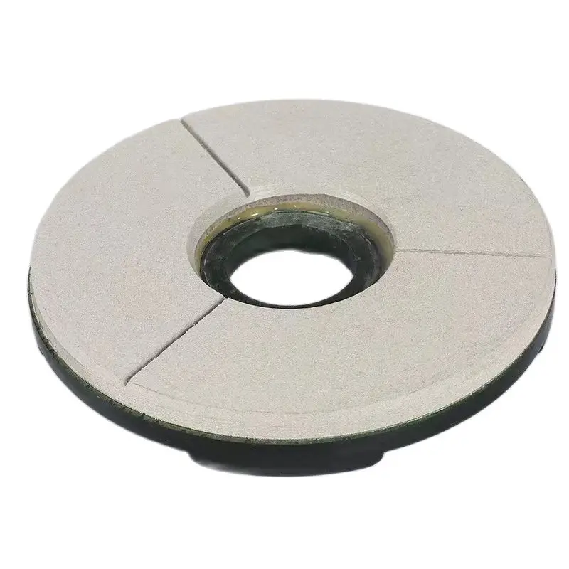 10 Inch 250mm Resin White Buff Wet Polishig Pad Sharp Type Flexible Diamond Polishing Pad For Marble Granite Stone