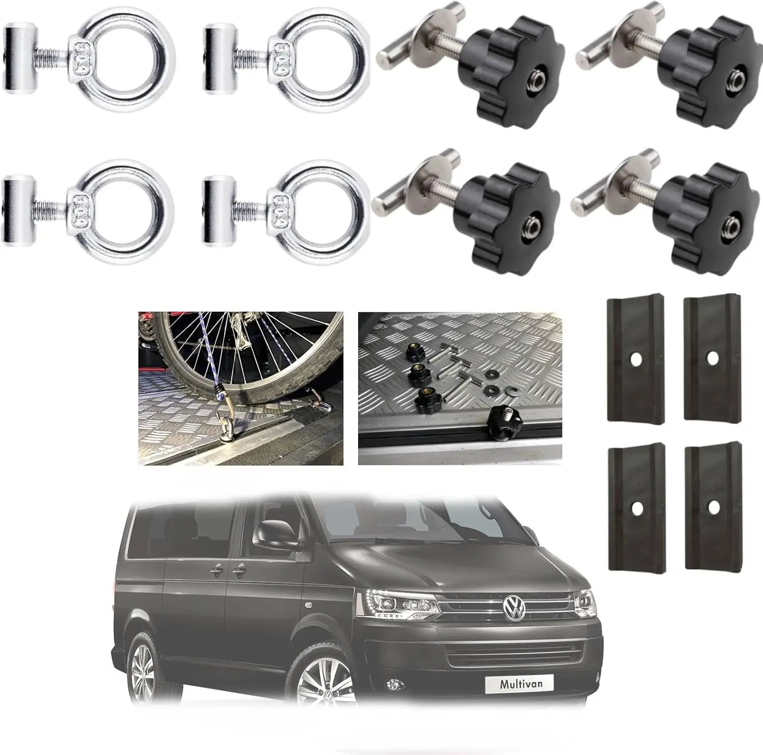 

1sets Screws For Rail Load Securing + Rail Guard Anchor Base For VW T5 T6 Car Rail Guard Fastening Screws Interior Accessories